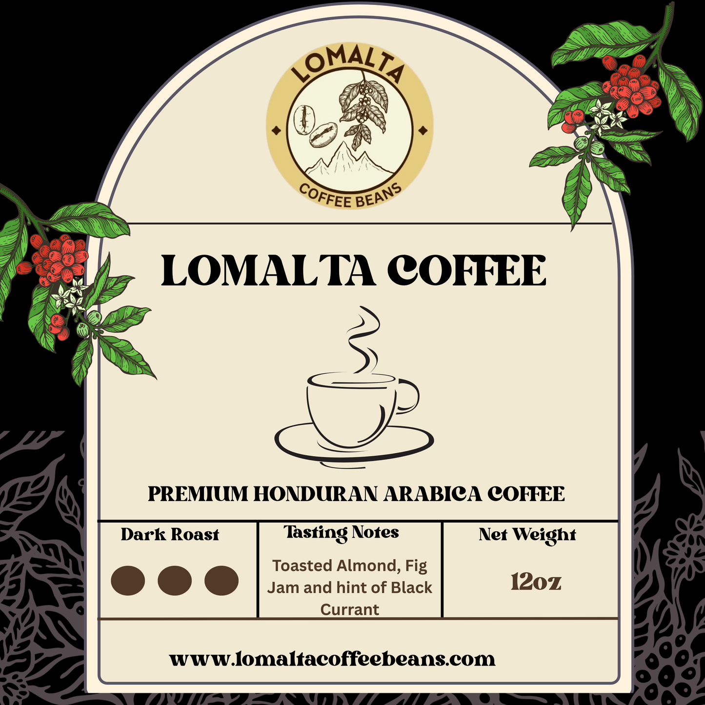 Lomalta Roasted Whole Beans - Dark Roast